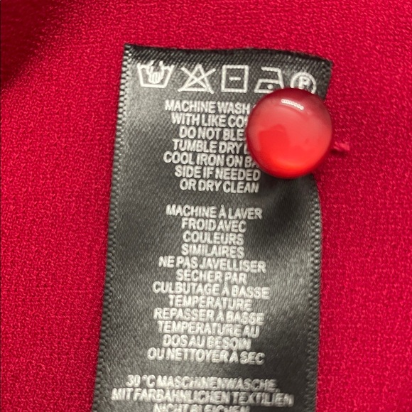 Adrianna Papell Blouse Flutter Sleeves Keyhole Front Mandarin Collar Size S - Picture 12 of 12